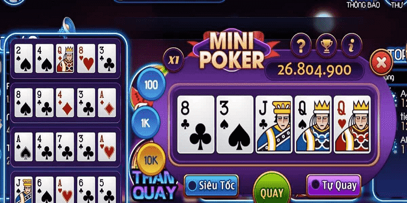 Mini poker nổ hũ là gì?